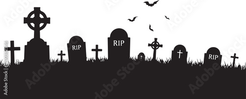 vector church and graveyard Spooky Graveyard Silhouette with Bats

Haunted Cemetery with Gravestones

Halloween Graveyard Scene
