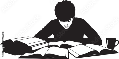 boy reading a book Focused Student: A Person Studying

Dedicated Study: Books and Concentration

Exam Prep: Student Studying at Desk