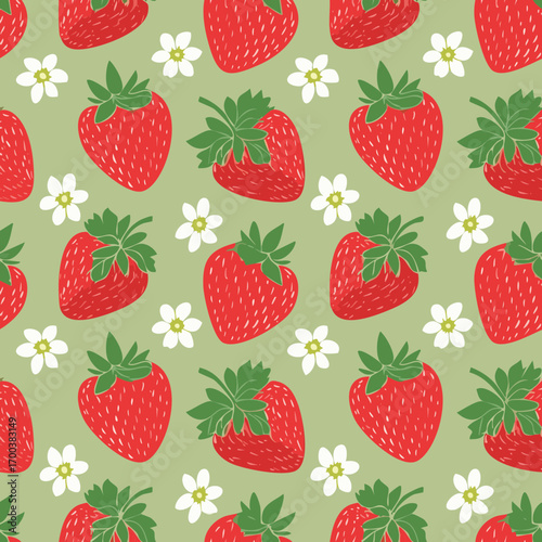 Hand Drawn Strawberry Vector Illustration