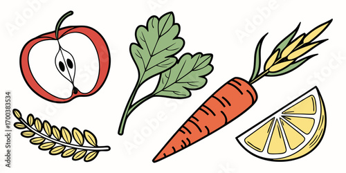 Fresh fruits and vegetables