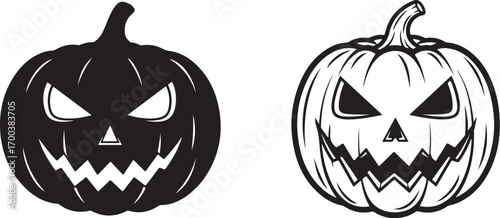 halloween pumpkin head Halloween Pumpkin Silhouette & Outline Black & White Jack-O-Lantern Art
Evil Pumpkin Face Graphic