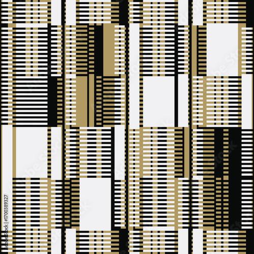 Multicolor Mesh Textured Block Pattern