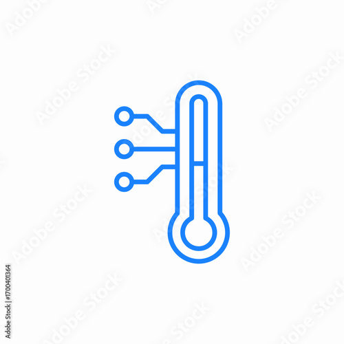 temperature measurement icon sign vector