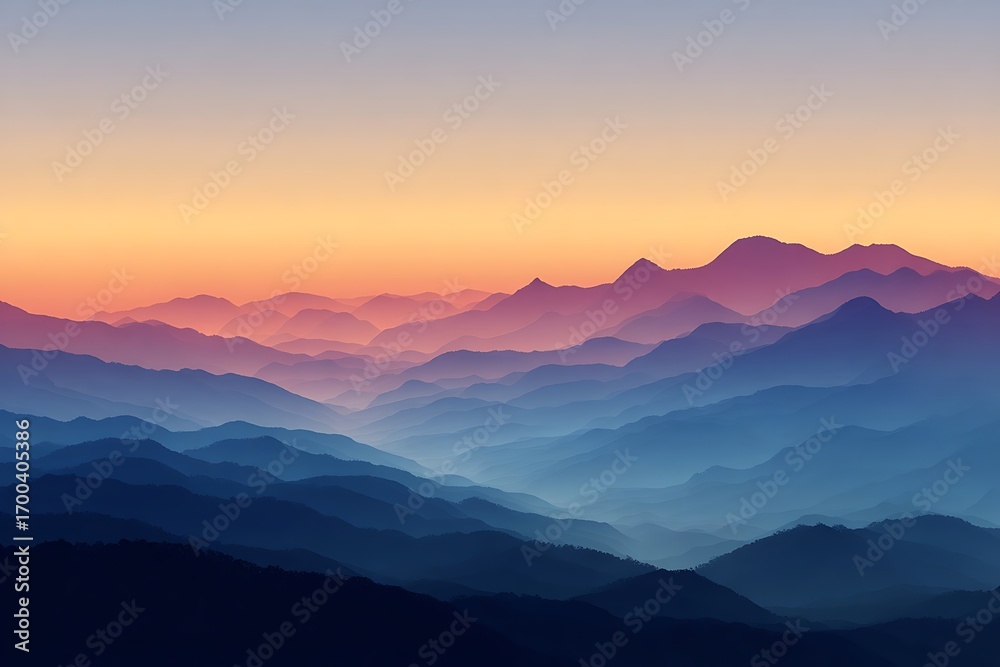 Obraz premium sunrise in the mountains