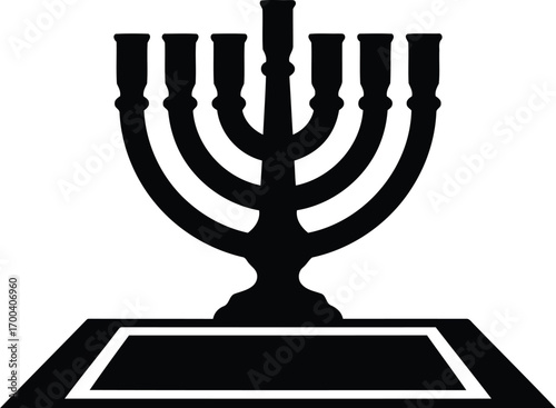 Classic menorah symbol of judaism for religious and cultural designs transparent background