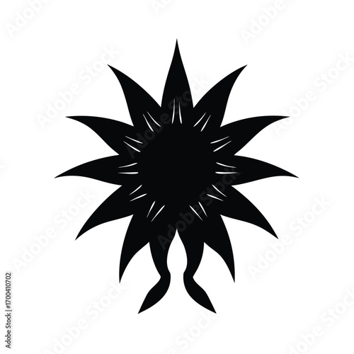 Quantum Bloom Silhouette