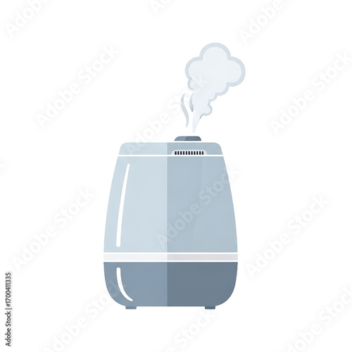 Humidifier Illustration, Air Purifier, Home Appliance, Vapor, White Background