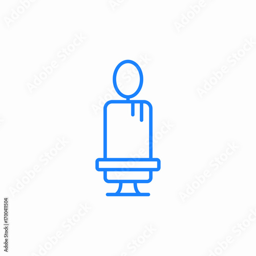 baby high chair icon sign vector
