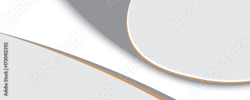 Curled corner with shadow on white background realistic vector illustration.