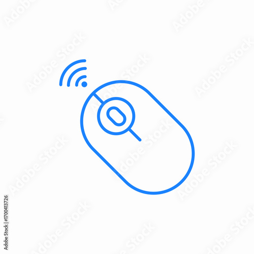 wireless mouse icon sign vector