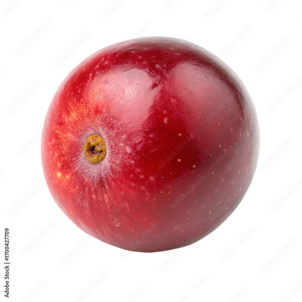 Obraz premium Red ripe camu camu berry superfood isolated on a transparent background png