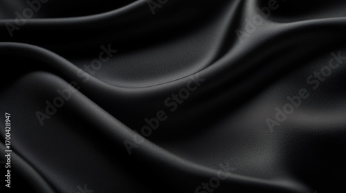 シックな黒布の背景 / Black Fabric Background