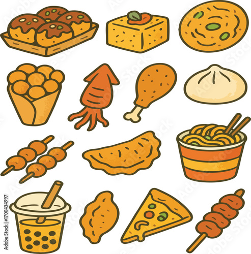food icons set