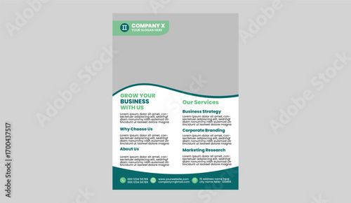 Modern business flyer design