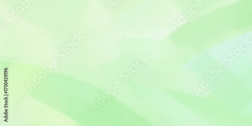 筆のタッチが残る澄んだ緑色の水彩絵の具で描かれたの背景テクスチャ