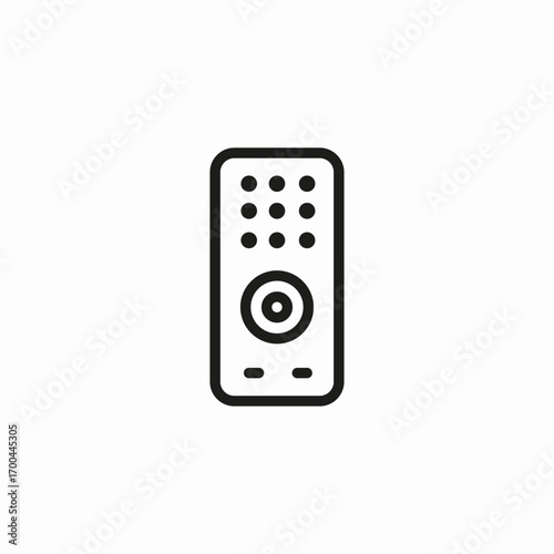 smart remote control icon sign vector