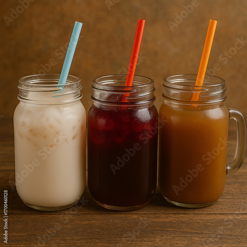 Mexican Aguas Frescas in Mason Jars