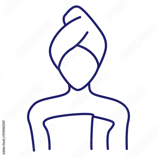 Vector graphic. Editable stroke size. Icons in flat, contour, outline, thin and linear design. Spa treatments. Simple isolated icon. Concept illustration. Sign, symbol, element. Eps 10. 
