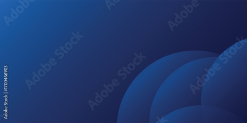 Abstract blue glowing geometric lines on dark blue background. Modern shiny blue circle lines pattern modern background
