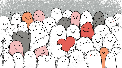 Colorful Hand-Drawn Pillows and Cushions Collection