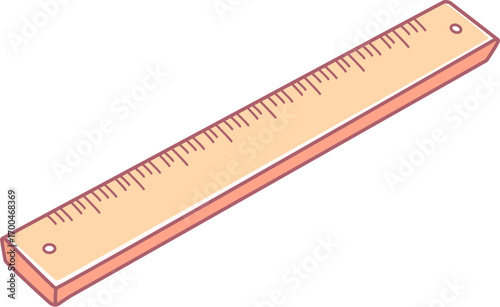 ruler isolated on white