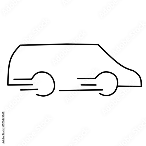 Express delivery truck vector glyph icons, fast delivery vans. Courier service transportation. Distribution and logistics isolated clipart collection.