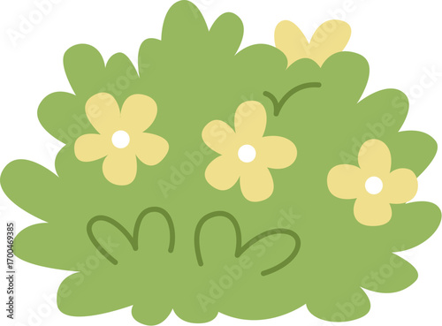 vector illustration of a green plant