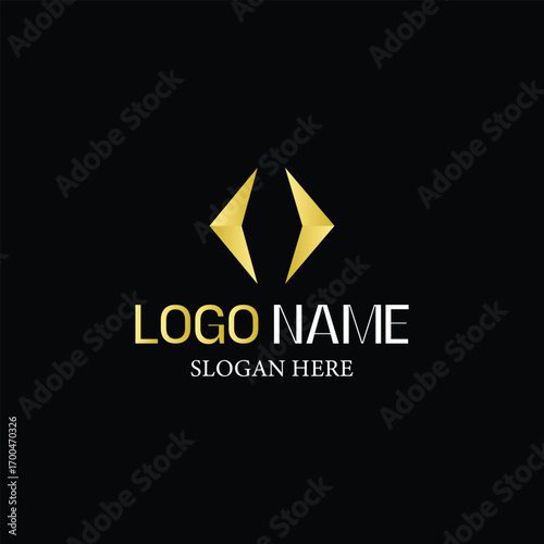 Abstract Typography Business Logo Design
