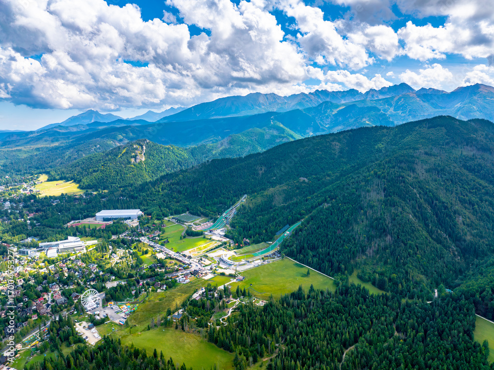 Fototapeta premium Zakopane Ski Jump Sport Complex, Zakopane Poland