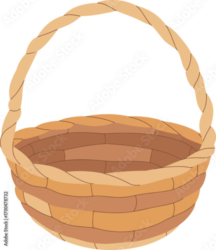 empty wicker basket