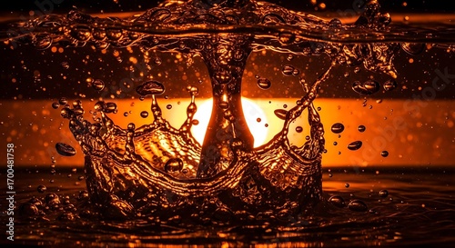 Captivating liquid splash photography perfect for backgrounds and visual effects use