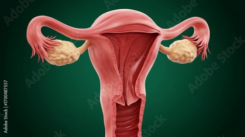 3D Rendering of Female Reproductive System