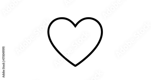Illustration of a heart, a symbol of love, affection, and romance