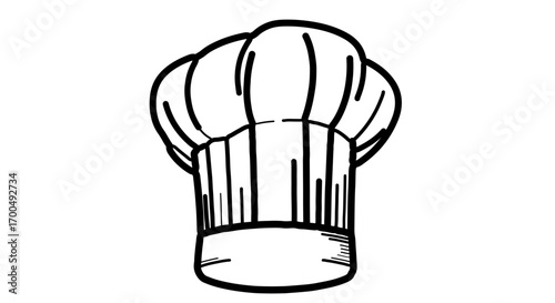 Chefs hat, a symbol of culinary expertise and gastronomic excellence in cooking