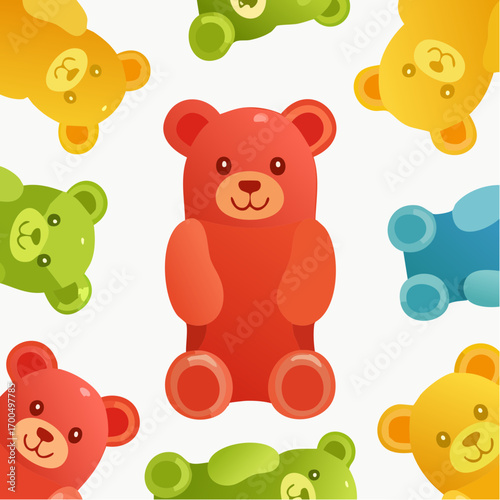 Hintergrund Gummbärchen