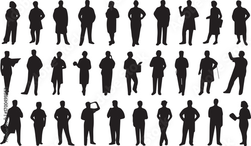 doctor and nurse silhouette vector pack medical healthcare icons for hospital clinic staff and health professionals