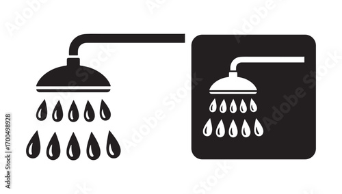 vector illustration of a shower icon eps 10