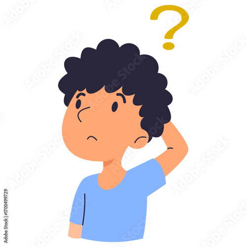 boy with question mark