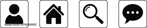 Ellipsis dots in white displayed on a solid black background representing waiting or incomplete information silhouette
