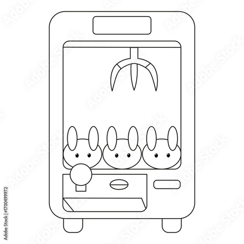 game indoor and amusement park carnival icons hand drawn, doodle elements, vector illustrations. Carousels, ferris wheel, arcade, bumper car, claw machine, entertainment park playground sstkTechnology