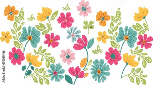 Abstract geometric composition with vibrant cmyk colors and clean lines perfect for modern design projects
