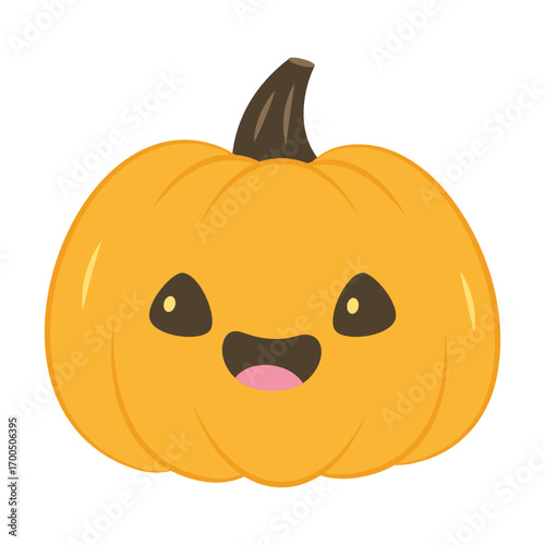 Wallpaper Mural halloween cute pumpkin, flat style Torontodigital.ca