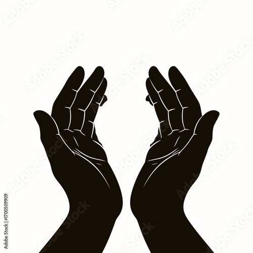Open Hands in Prayer or Hope Position