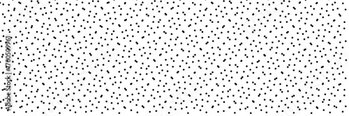 Minimalist black dot pattern with wave grid deformation effect ideal for backgrounds, modern design, and creative projects isolated on white background vector illustration