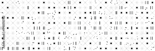 Abstract modular sci fi pattern with chaotic geometric elements, ideal for futuristic technology, digital interfaces, or creative backgrounds, seamless and modern vector illustration