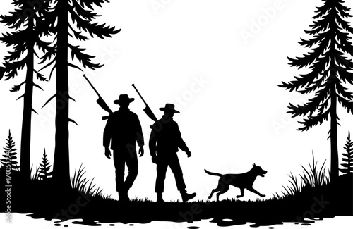 Fisherman Holding Up Big Catch Lake Silhouette
