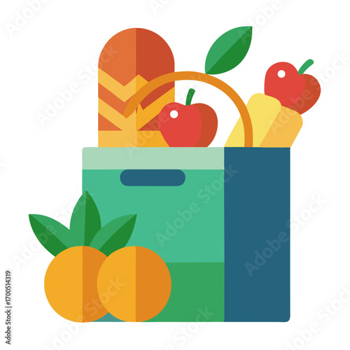 vector illustration of an apple