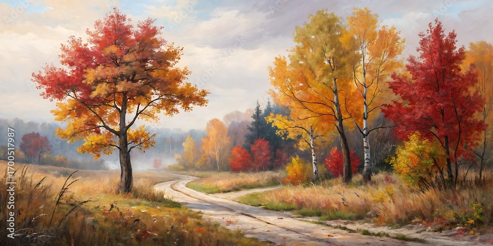 Obraz premium autumn in the forest