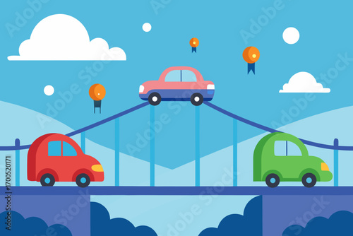 cars on the road