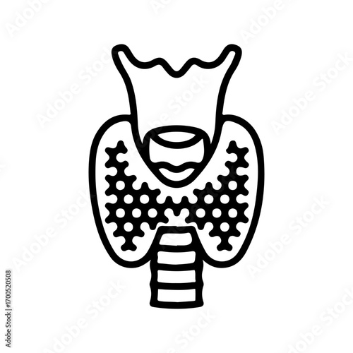 Thyroid icon. sign for mobile concept and web design. vector illustration